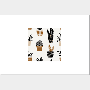 Assorted Cactus Pattern Posters and Art